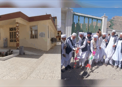 آغاز کار ساخت یک سرک و بهره‌برداری از یک مرکز صحی در اناردرۀ فراه به هزینۀ شخصی مردم