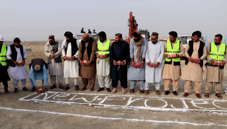 Spectator seating being expanded at Khost stadium