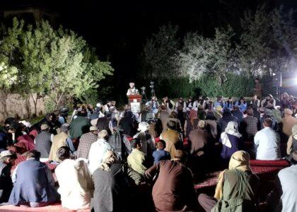 Poetical session held to prevent undesirable customs in Logar