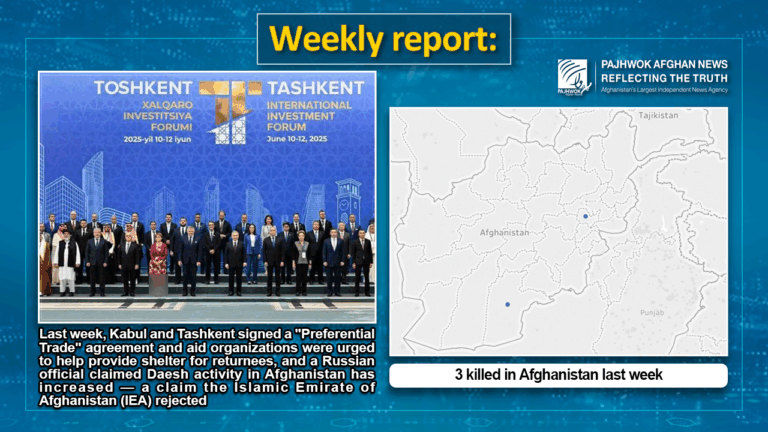 3 killed in Afghanistan last week