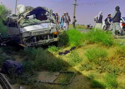 در یک حادثه ترافیکی در فاریاب، ۱۹ مهاجر بازگشته از ایران زخمی شدند