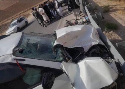 حادثهٔ ترافیکی در فاریاب جان دو تن را گرفت و یک زخمی برجا گذاشت