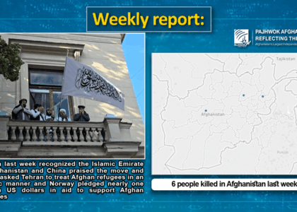 6 people killed in Afghanistan last week