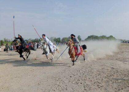 رقابت‌های  نیزه‌زنی میان ۱۱۲ ورزشکار در غزنی برگزار شد