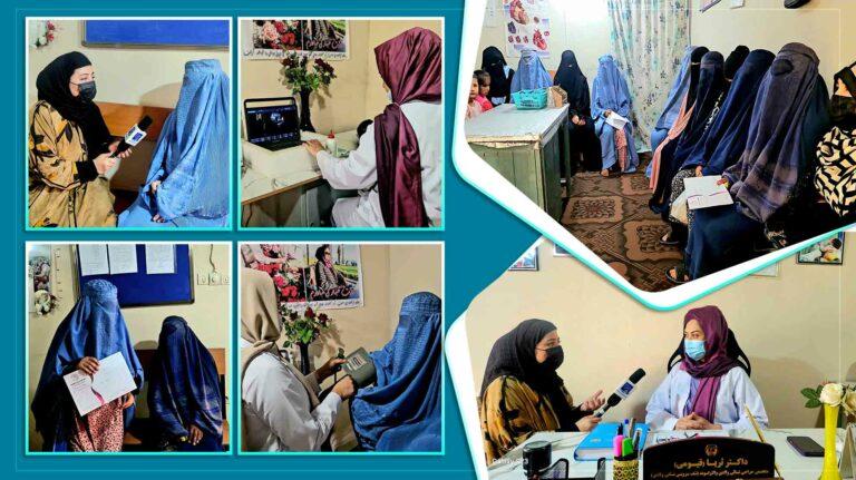 ارایۀ خدمات صحی رایگان به مهاجرین بازگشتی از ایران توسط یک داکتر زن در جوزجان