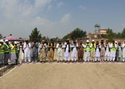 Work on construction project worth 19afs begins in Khost