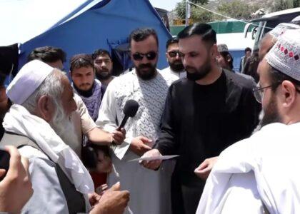 Mohammad Nabi donates 1m afs to Afghan returnees