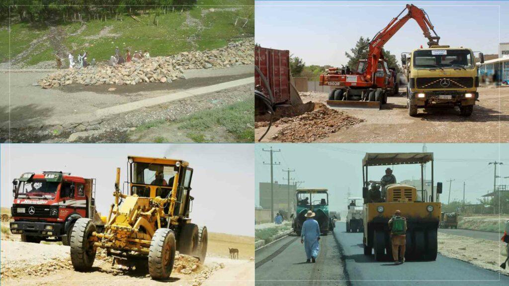 کار چندین پروژۀ زیربنایی به ارزش بیش از ۶۴ میلیون افغانی در چهار ولایت آغاز شد
