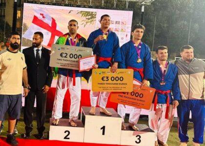 اسماعیل کاکر ملی‌پوش کورش افغانستان در مسابقات بین‌المللی فرانسه مدال نقره گرفت