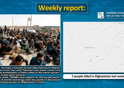 3 people killed in Afghanistan last week