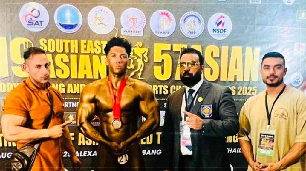 سمیر احسان، ورزشکار پرورش اندام و فتنس افغانستان از مسابقات آسیایی مدال برنز کسب کرد