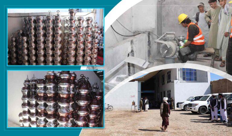 نخستین کارخانۀ تولید دیگ بخار در جوزجان آغاز به کار کرد