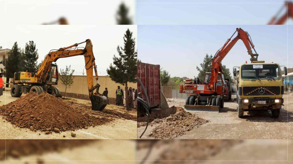 کار سه پروژۀ انکشافی در سمنگان و هرات آغاز شد