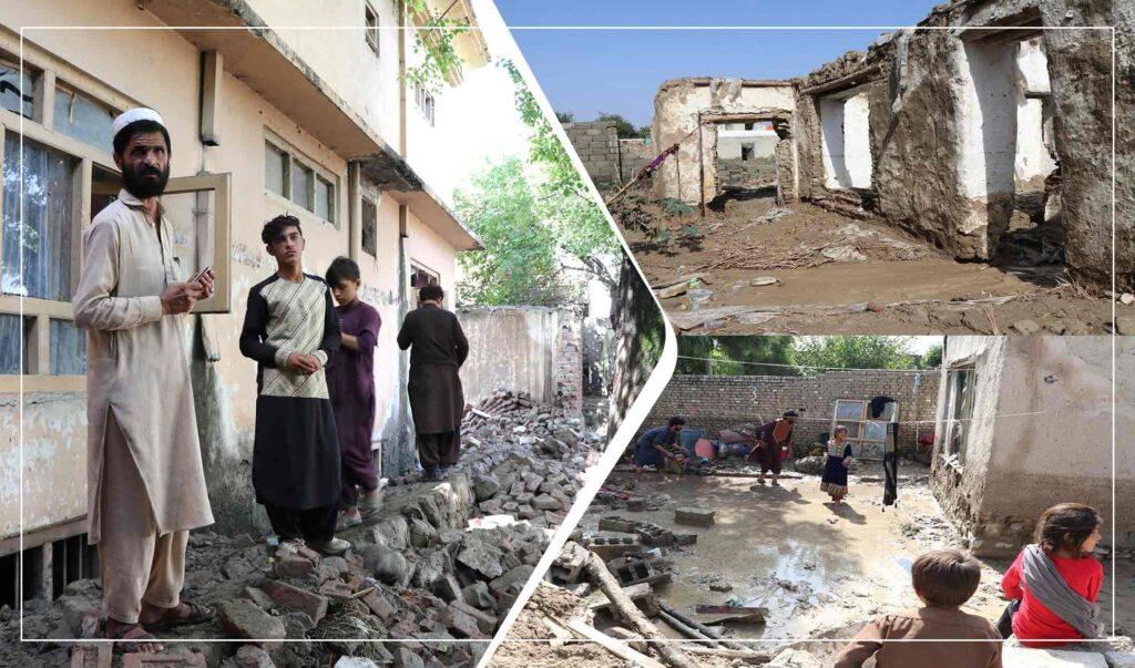 خوست کې د وروستیو سېلابونو له امله زیانمن‌ شوي د مرستې غوښتنه کوي