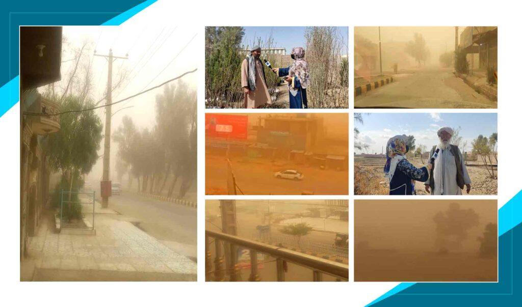 Seasonal winds in Nimroz seriously disturb daily life