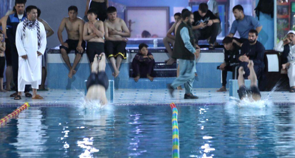 مسابقات انتخابی شنا در کابل برگزار شد