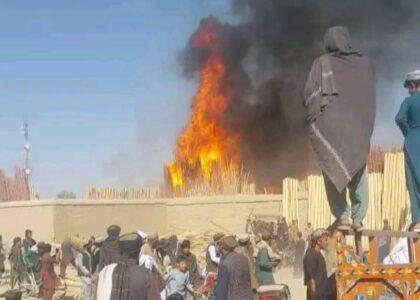 Wood shop fire in Zabul causes 3m afghanis losses
