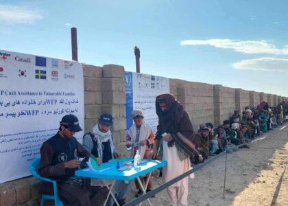 ماه گذشته به بیش از ۷۹۸ هزار خانواده در ۲۷ ولایت کشور کمک شده‌است