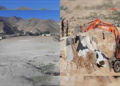 کار ساخت یک مسلخ و تعمیر ولسوالی سنگتخت و بندر در دایکندی آغاز شد