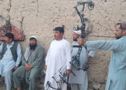 مسابقات تیراندازی با کمان در غزنی برگزار شد