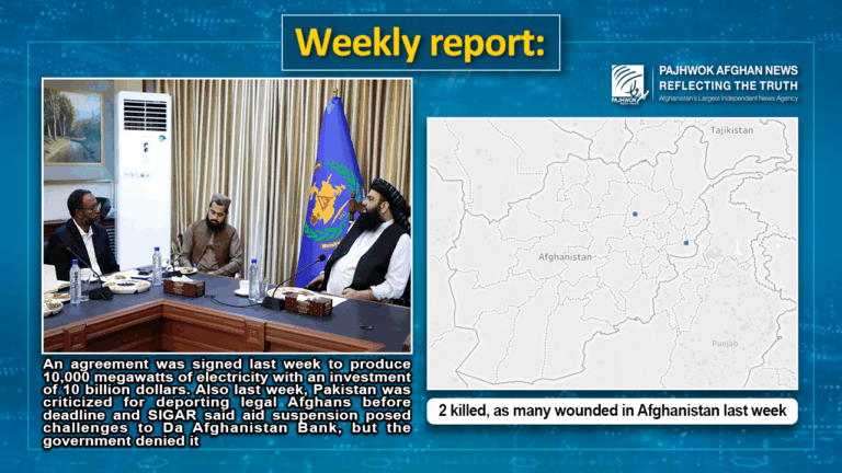 2 killed, as many wounded in Afghanistan last week