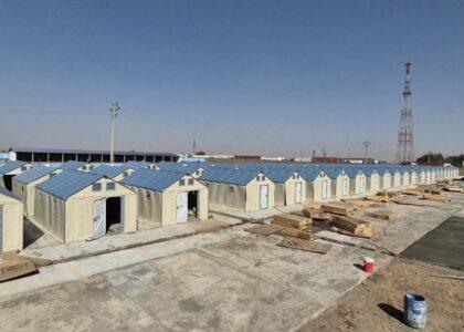 برای اسکان موقت مهاجرین تأسیساتی به ارزش ۷۰ میلیون افغانی در مرز اسلام‌قلعۀ هرات ساخته شد