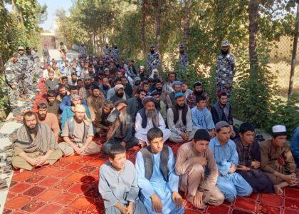 ۶۴ زندانی به‌شمول زنان وکودکان در فاریاب آزاد شدند