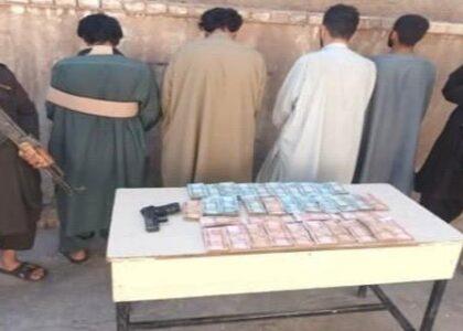 4 robbers arrested with 2.2m afs stolen cash in Herat