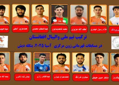 Afghanistan pick 14 for Central Asian Volleyball C’ship