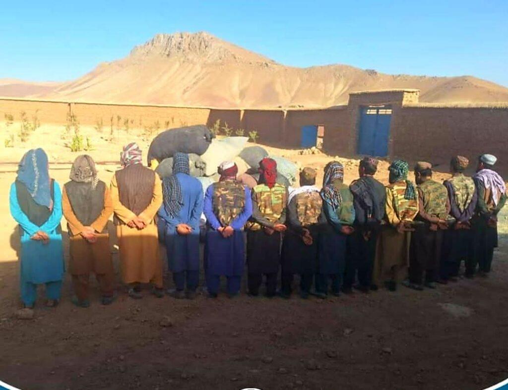 ۱۶ تن به اتهام قاچاق مواد مخدر در غور بازداشت شدند