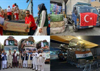 Aid from several countries delivered to quake victims