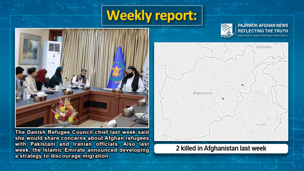 2 killed in Afghanistan last week