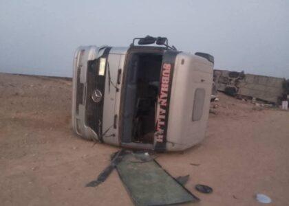 در پی یک رویداد ترافیکی در سمنگان نه تن زخمی شدند