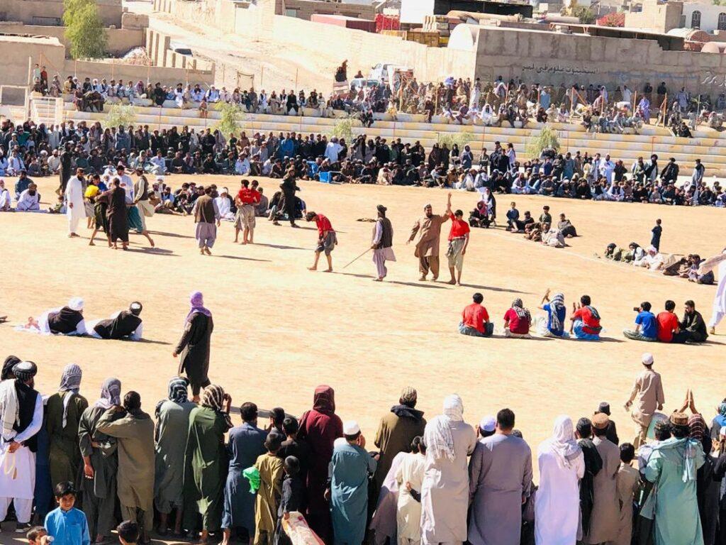 رقابت‌های کشتی میان کشتی‌گیران شش ولایت در فراه برگزار شد   