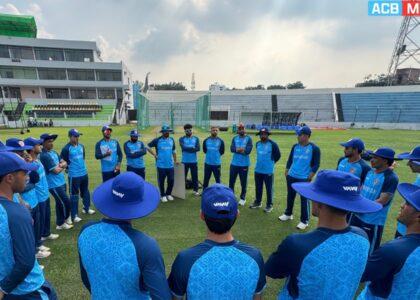 فردا مسابقات یک‌روزه میان تیم‌های کرکت ۱۹ سالۀ افغانستان و بنگله‌دیش آغاز می‌شود