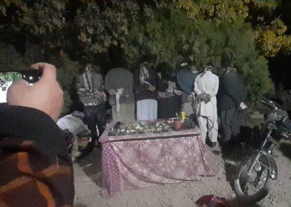 7-member gang of thieves detained in Ghazni