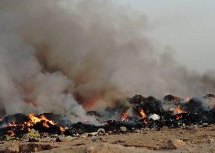 ده‌ها تُن دوا و مواد خوراکی تاریخ‌گذشته در هرات حریق شد