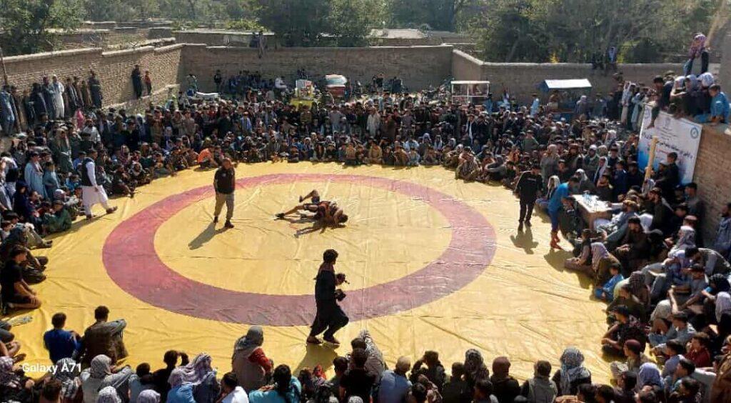 مسابقات پهلوانی میان ورزشکاران سه ولایت در پروان برگزار شد