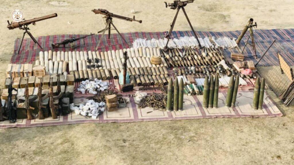 بغلان کې یو شمېر وسلې او مهمات کشف او ترلاسه شوي