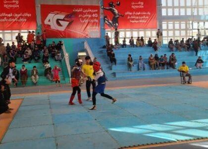 غزني کې د ۹۰ ورزشکارانو ترمنځ د «ووشو» سیالۍ ترسره شوې