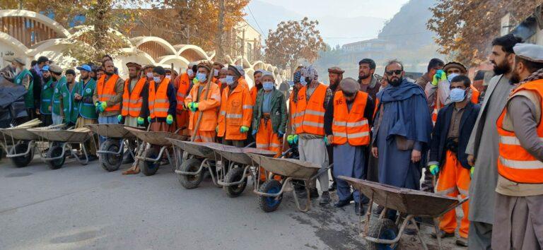 حشر عمومی جهت پاک‌کاری شهر فیض‌آباد راه‌اندازی شد