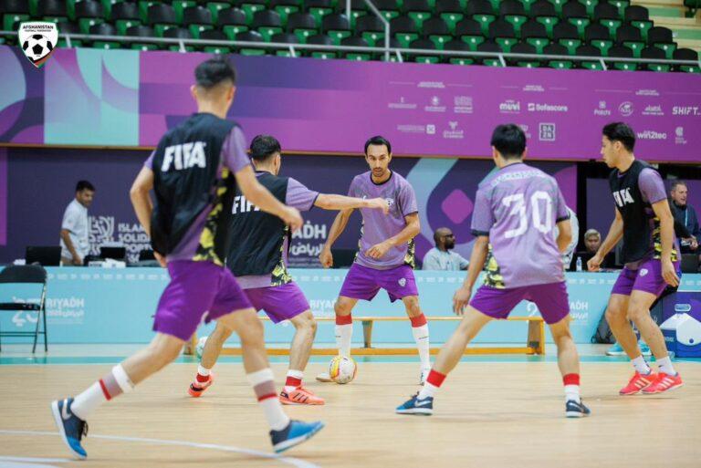 Afghan futsal team face Iran in Islamic Solidarity Games