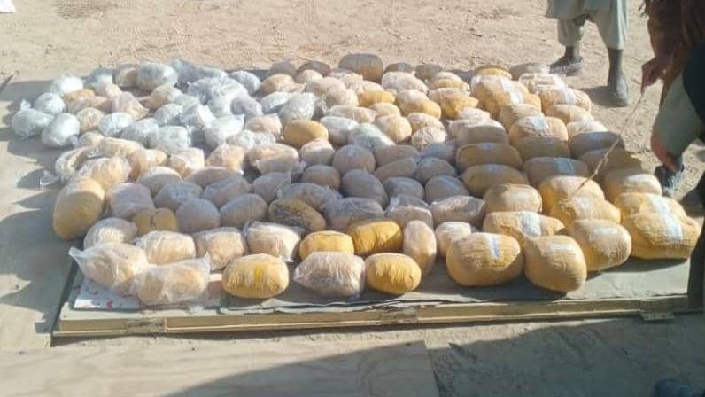 ۲۲۵ کیلوگرام تریاک در غزنی کشف و ضبط شد