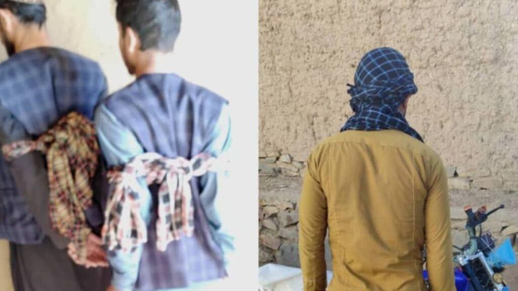 غور کې د غلا په تور درې کسان نیول شوي