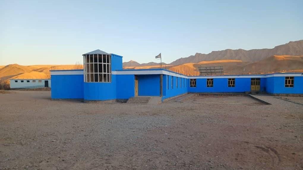 School building reconstructed with community funding in Ghor