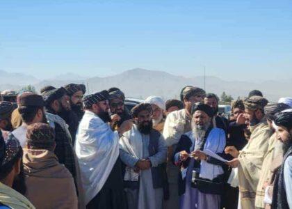 د ځمکو غصب د مخنیوي کمېسیون د رهبرۍ پلاوی لوګر ته تللی