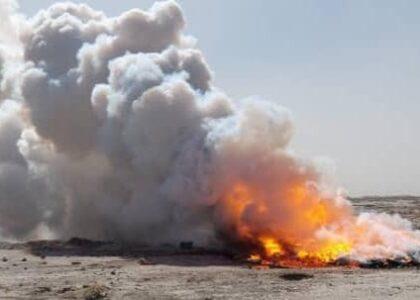 نزدیک به یک‌و‌نیم تُن مواد مخدر در نیمروز حریق شد