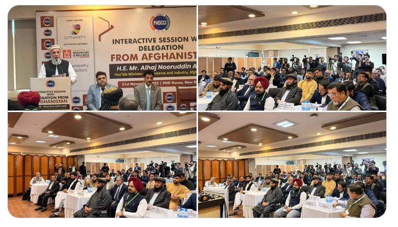 وزیر صنعت و تجارت افغانستان با نماینده‌گان سکتور خصوصی هند در دهلی نو دیدار کرد