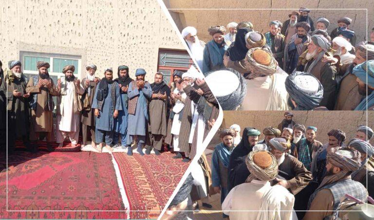 فاریاب کې د دوو کورنیو ترمنځ لس کلنه دښمني پای ته ورسېده