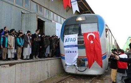 Turkey sends 1,300 tons of humanitarian aid to Afghanistan